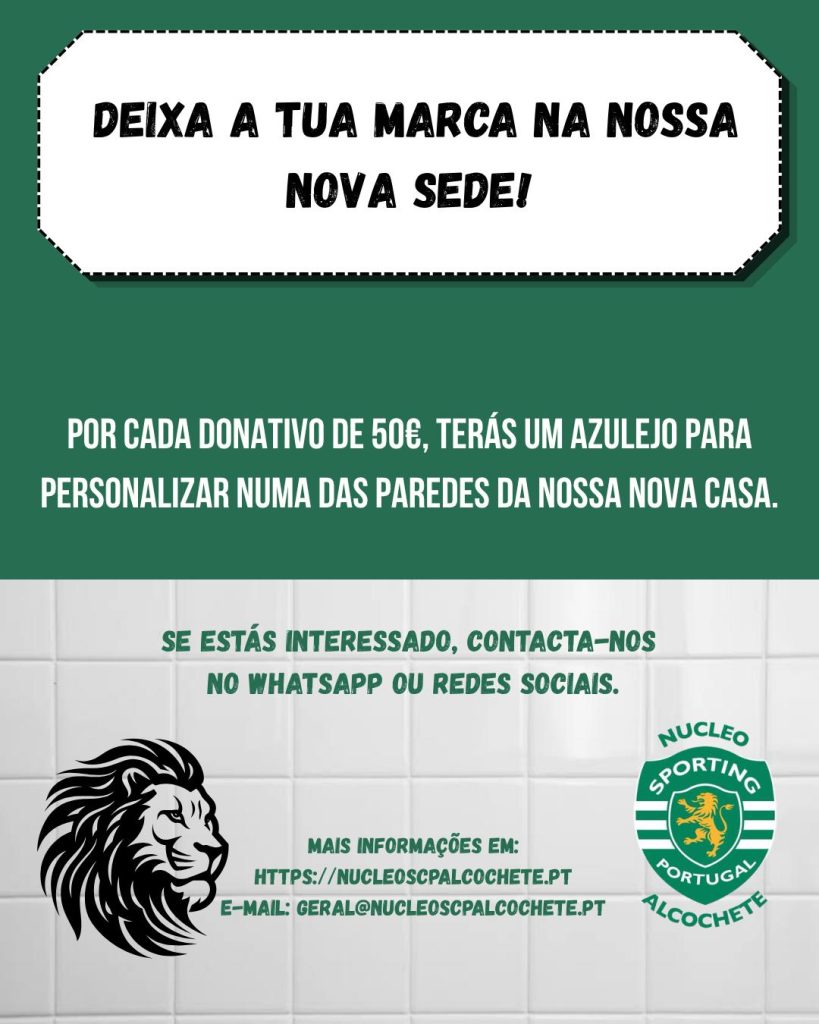 Deixa a tua marca na nossa nova Sede