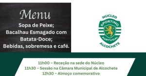 Read more about the article 31.º Aniversário do Núcleo Sporting Clube de Portugal de Alcochete
